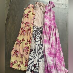 Perfect Pre Owned Dot Dot Smile Lot 3 Dresses Butterfly Tye Dye Flowers 8 10